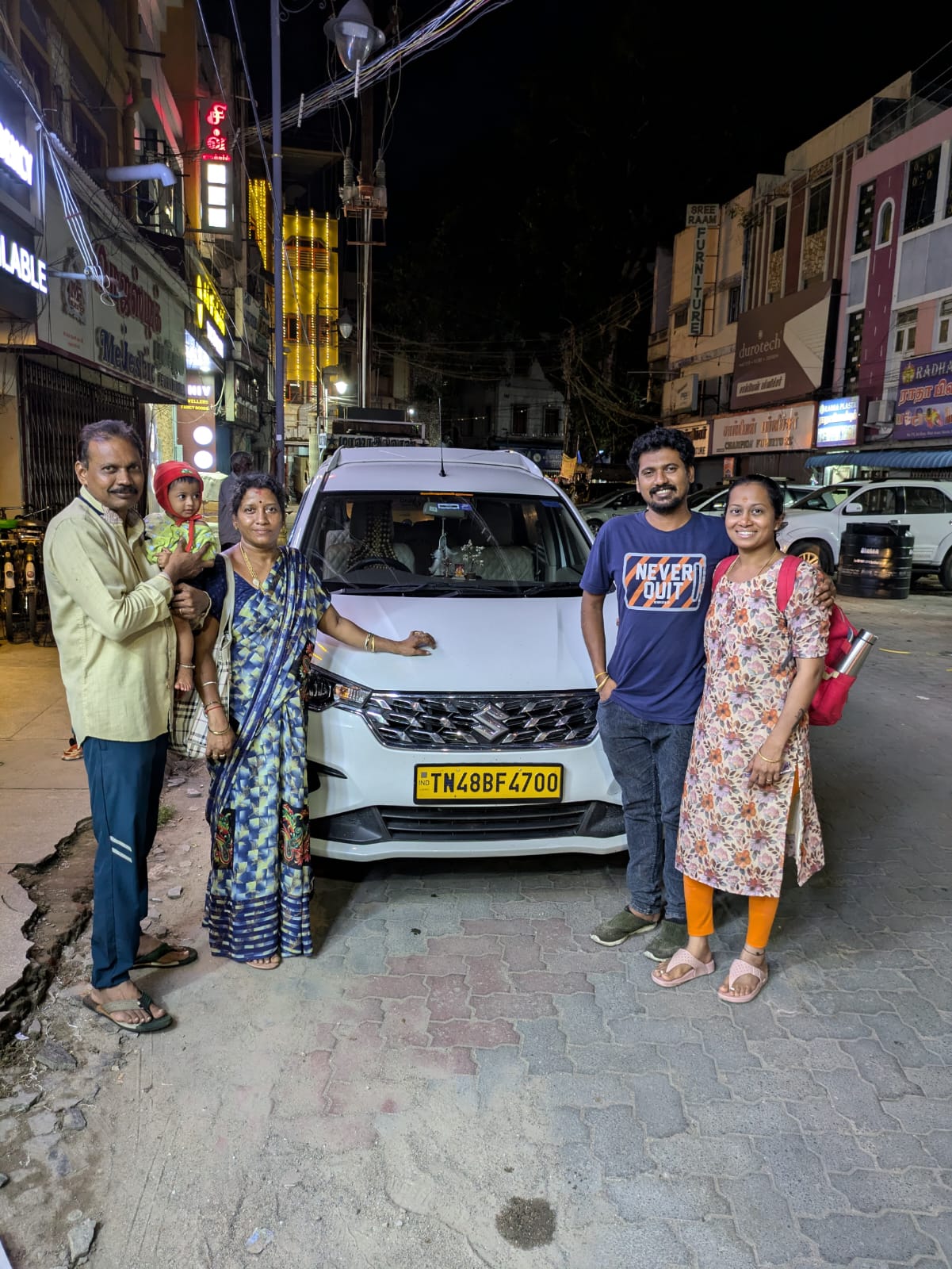 Family travel pickup in Trichy